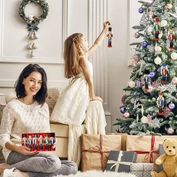 Decorative Glittery Nutcracker Ornaments for Christmas