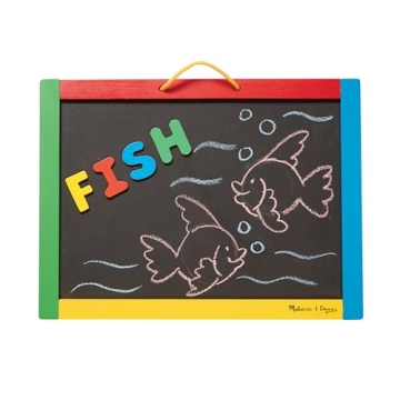 Melissa & Doug Chalkboard & Dry-Erase Board for Kids