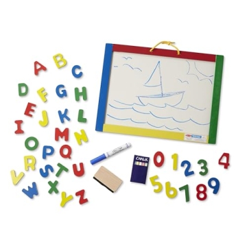 Melissa & Doug Chalkboard & Dry-Erase Board for Kids