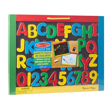 Melissa & Doug Chalkboard & Dry-Erase Board for Kids