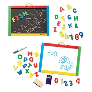 Melissa & Doug Chalkboard & Dry-Erase Board for Kids