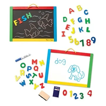 Melissa & Doug Chalkboard & Dry-Erase Board for Kids