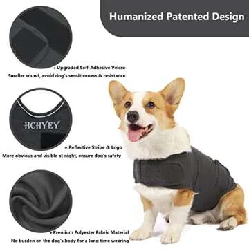 HCHYEY Dog Anxiety Jacket - Calming Vest for Dogs