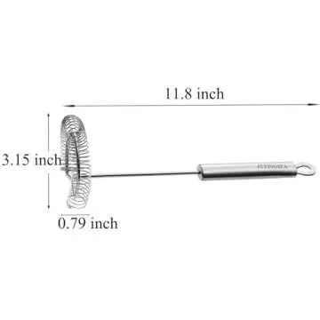 FLYINGSEA Stainless Steel Whisk - Durable & Ergonomic