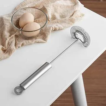FLYINGSEA Stainless Steel Whisk - Durable & Ergonomic