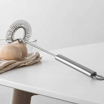 FLYINGSEA Stainless Steel Whisk - Durable & Ergonomic