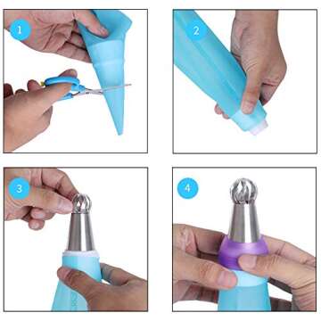 McoMce Piping Bags and Tips Set for Cake Decorating