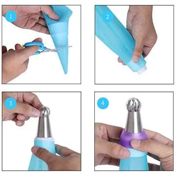 McoMce Piping Bags and Tips Set for Cake Decorating