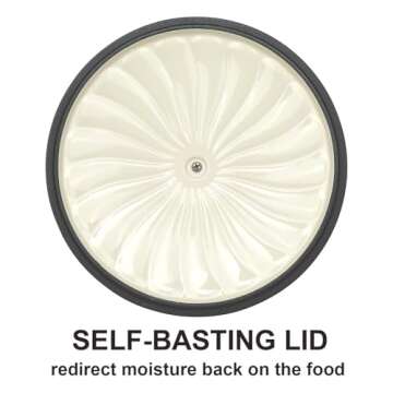 Elegant Enameled Cast Iron Dutch Oven 3.5 Quart