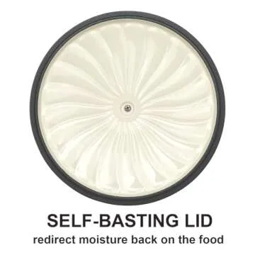 Elegant Enameled Cast Iron Dutch Oven 3.5 Quart