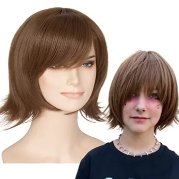 Miss U Hair Short Brown Wig for Cosplay and Halloween