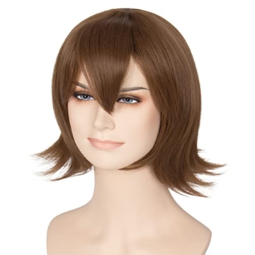 Miss U Hair Short Brown Wig for Cosplay and Halloween