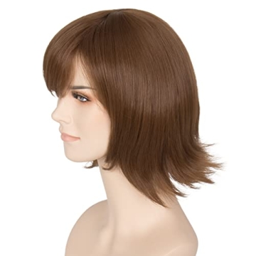 Miss U Hair Short Brown Wig for Cosplay and Halloween
