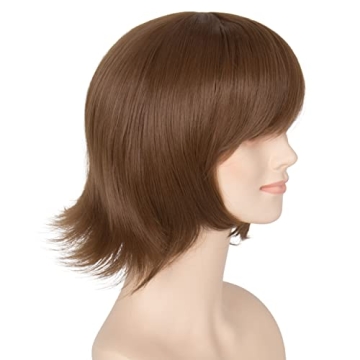 Miss U Hair Short Brown Wig for Cosplay and Halloween