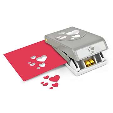 EK Tools Confetti Hearts Punch - Perfect for Crafting & Scrapbooking