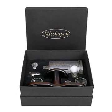 Misshapen Golf Themed Alcohol Decanter - Set of 2 Golf Glasses & a Stylish Whisky Decanter - Enjoy S...