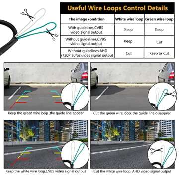 NATIKA Backup Camera for 2007-2018 Jeep Wrangler JK: No Distorted Affect Starlight Night Vision CVBS | AHD Waterproof HD Spare Tire Mount Backup Reverse Rear View Camera for Jeep Wrangler JK 2007-2018