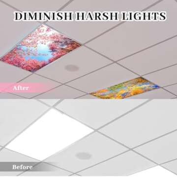 Hortsun 12 Pcs Magnetic Fluorescent Light Covers - Forest Designs