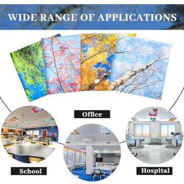 Hortsun 12 Pcs Magnetic Fluorescent Light Covers - Forest Designs