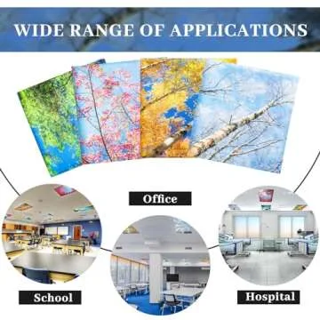 Hortsun 12 Pcs Magnetic Fluorescent Light Covers - Forest Designs