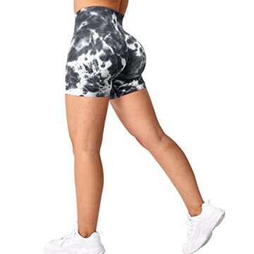 YEOREO Seamless Scrunch Workout Shorts - High Waisted for Fitness Enthusiasts