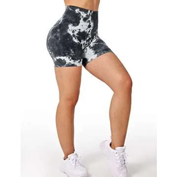 YEOREO Women Seamless Scrunch Workout Shorts for Gym