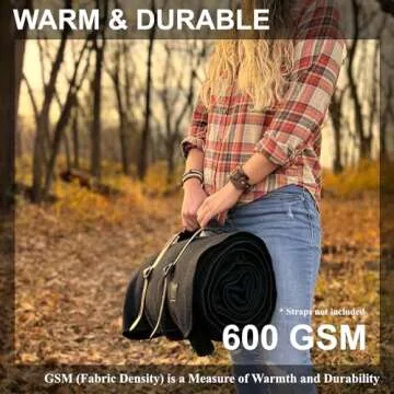 EKTOS 100% Wool Blanket - Washable Survival Blanket