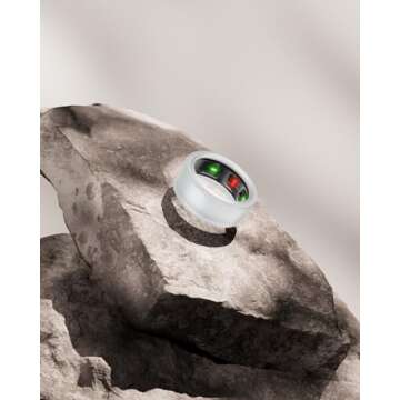 BandSmith Silicone Ring Cover Compatible with Oura Ring Protector, Elastic Case for Oura Ring Gen 4/3 Working Out - Patent Protected (Transparent+Transparent, M for 11/12/13)