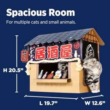 Stylish Izakaya Bar Cat House for Play and Relaxation