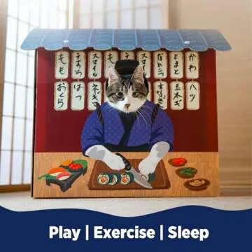 Stylish Izakaya Bar Cat House for Play and Relaxation