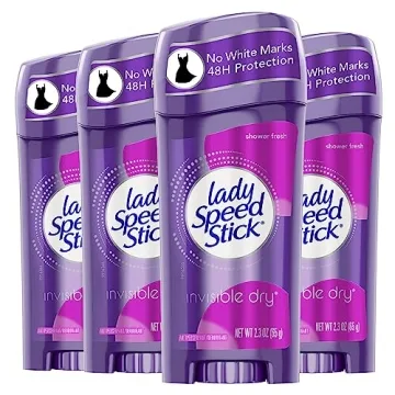Lady Speed Stick Invisible Dry Antiperspirant Deodorant 4 Pack - Shower Fresh
