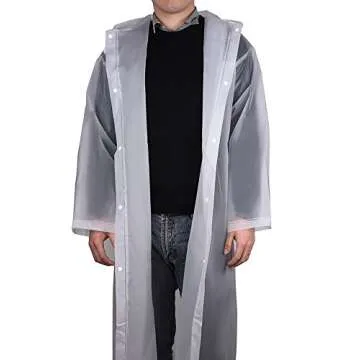 Mudder Lightweight Rain Poncho with Hoods and Sleeves