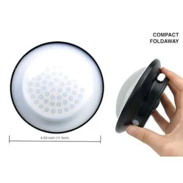 SUBOOS Oringinal LED Tent Light - 3 Brightness Levels, Battery Powered, Foldable Hook with Carabiner, Great for Outdoor Camping, Canopy, Gazebo, and Outages