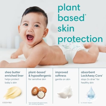 Pampers Pure Protection Size 1 Diapers - Leak Proof Comfort