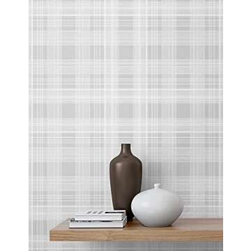 Rad Plaid Peel and Stick Wallpaper - Effortless Home Makeover