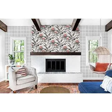 Rad Plaid Peel and Stick Wallpaper - Effortless Home Makeover