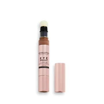Makeup Revolution Eye Bright Concealer, Buildable Coverage, Dewy Finish, Caramel, 3ml