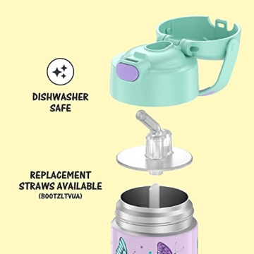 THERMOS FUNTAINER Water Bottle - 12 oz, Butterfly Frenzy