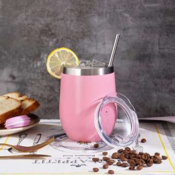 FristChoice 12 oz Insulated Wine Tumbler for All Drinks