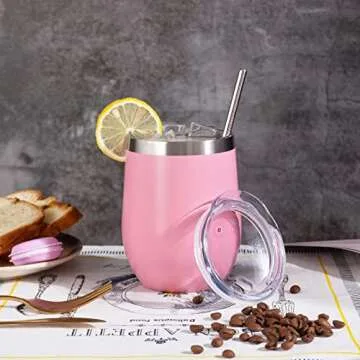 FristChoice 12 oz Insulated Wine Tumbler for All Drinks