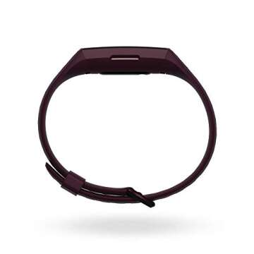 Fitbit Charge 4 Fitness and Activity Tracker with Built-in GPS, Heart Rate, Sleep & Swim Tracking, Rosewood/Rosewood, One Size (S &L Bands Included)