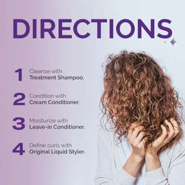 Curl Keeper Medium Curl Starter Kit for Curly Hair - Travel Size Set Includes Original Liquid Styler, Treatment Shampoo, Cream Conditioner & Leave-In Conditioner - Maximum Definition Shine & Moisture