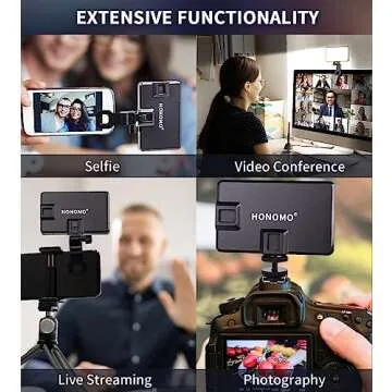 HONOMO 120LED Portable Selfie Light for Stellar Holiday Photos