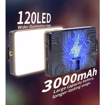 HONOMO 120LED Portable Selfie Light for Stellar Holiday Photos