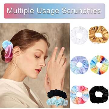 Velvet Pocket Scrunchie - Hidden Zipper Hair Ties