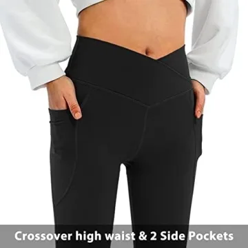 DLOODA Women's Flare Leggings with Pockets Online