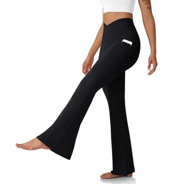 DLOODA Women's Flare Leggings with Pockets Online