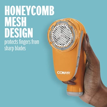 Conair Portable Fabric Shaver Efficient Lint Remover Orange