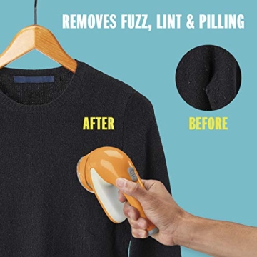 Conair Portable Fabric Shaver Efficient Lint Remover Orange