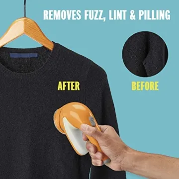 Conair Portable Fabric Shaver Efficient Lint Remover Orange